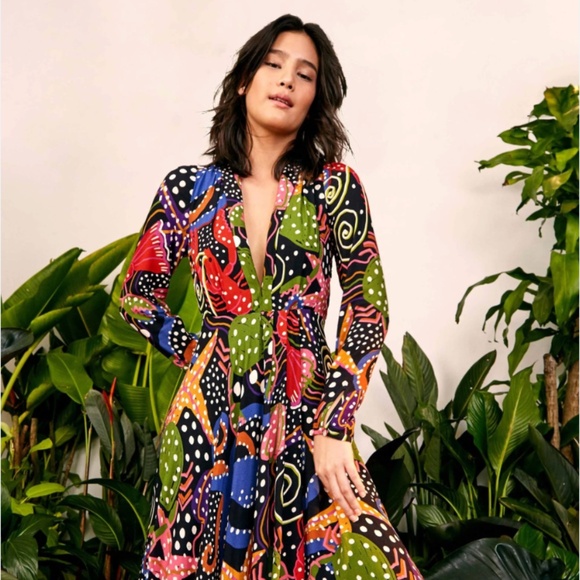 FARM Rio Under the Sea Maxi Dress - Picture 1 of 7